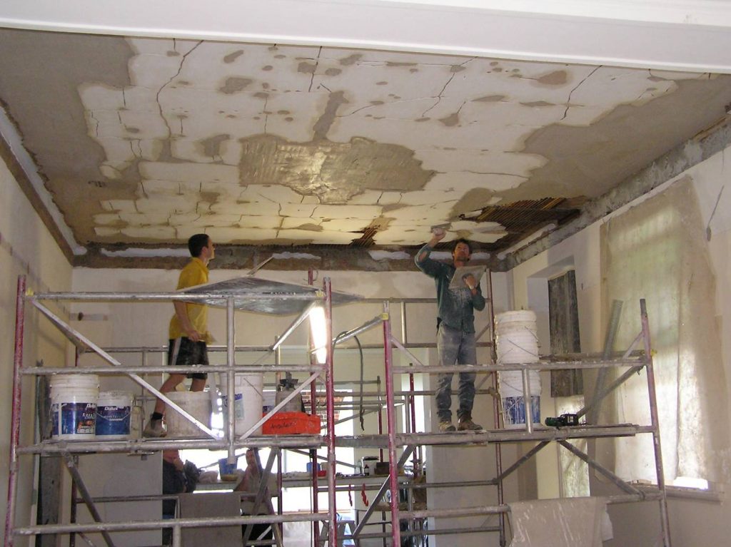 Ballroom During Restoration